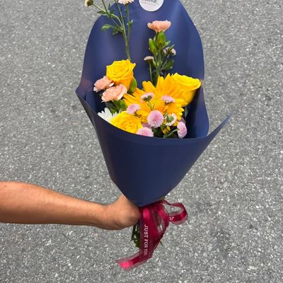 8-Stem Yellow Floral Arrangement