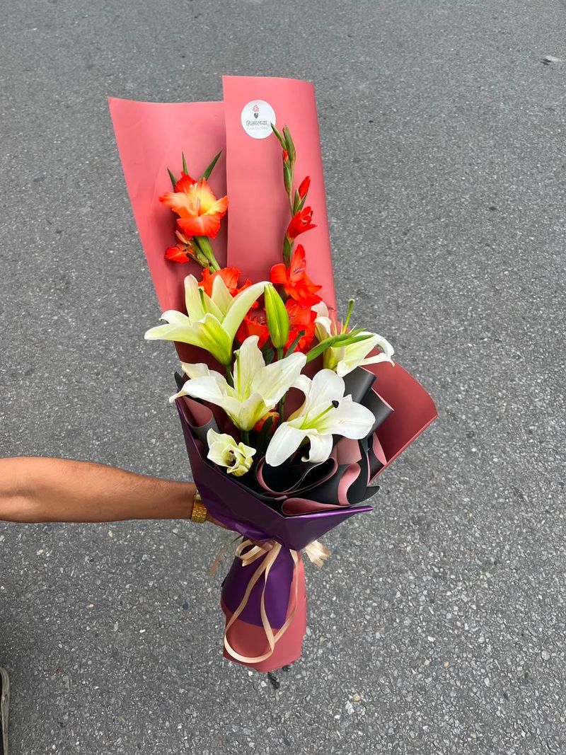Lily & Gladiolus Bouquet