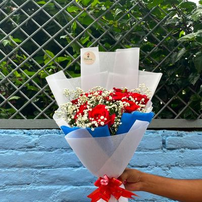 8-Stem Red Rose Bouquet