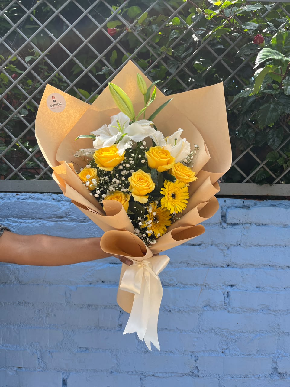 Golden Bloom 9 Flower size, bloom stage, and availability may vary depending on the season. Minor substitutions may be made when necessary while maintaining the overall look and value of the bouquet. Customization is also available upon request.
