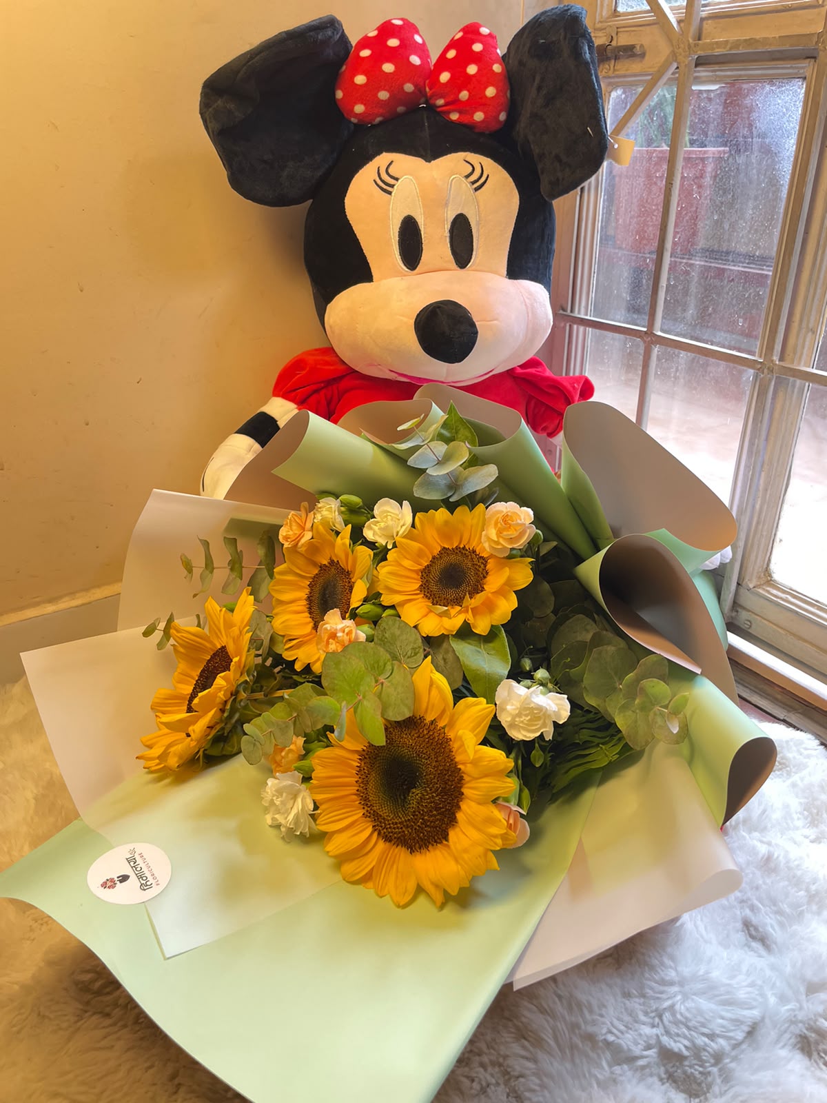 Flower variety, size, and bloom stage may vary depending on seasonal availability. Teddy color, design, and size may vary slightly based on stock. The overall concept and included items will be maintained.