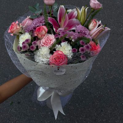 Blush Mix Flower Garden Bouquet
