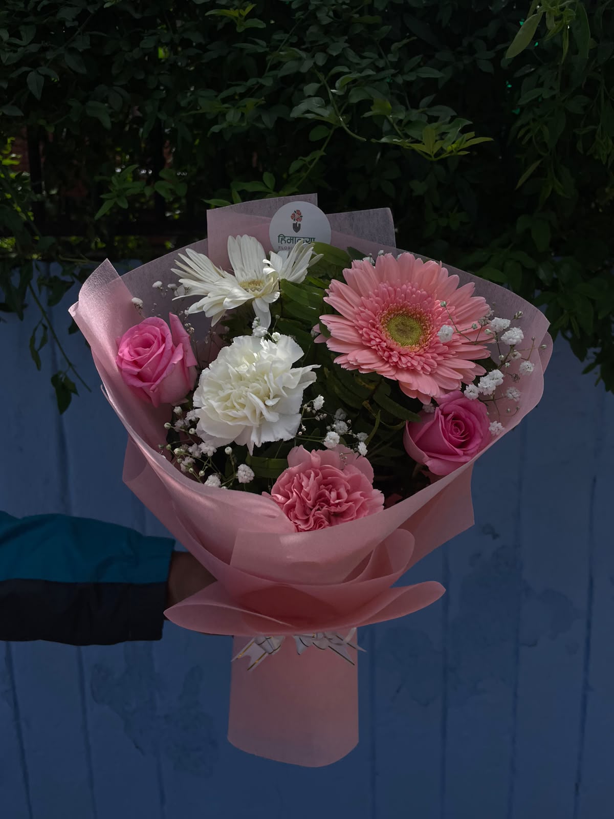 Pink Blush Bloom Disclaimer: Flower shades, size, and bloom stage may vary slightly depending on seasonal availability. The bouquet will be arranged as closely as possible to the displayed design.