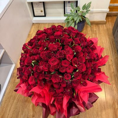 300 Red Rose Bouquet