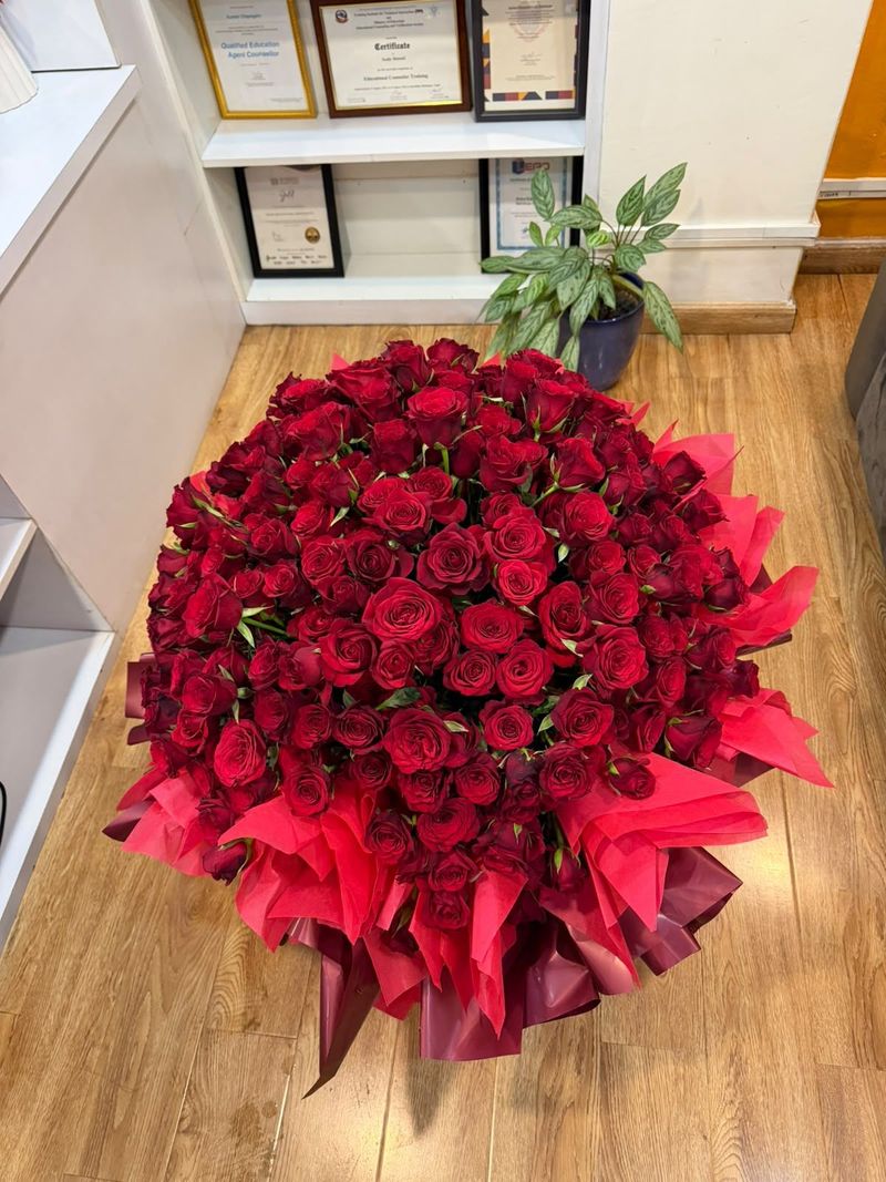 300 Red Rose Bouquet