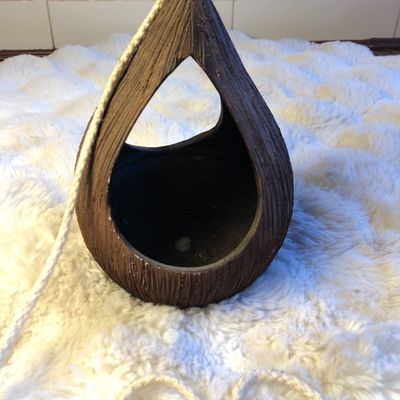 Rustic Teardrop Hanging Planter